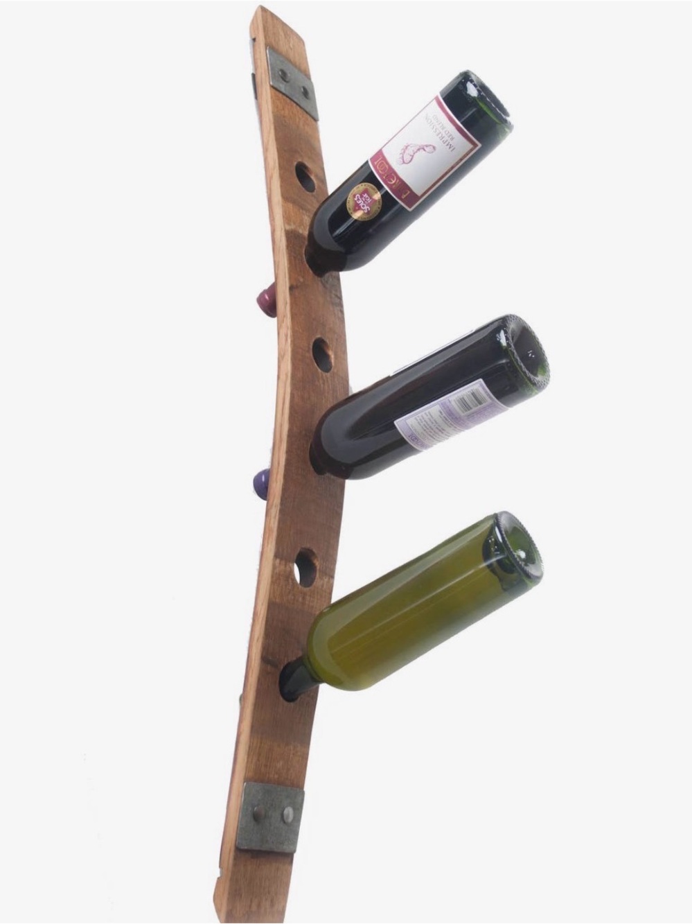 Wood Wall Wine Bottle Rack - Brown